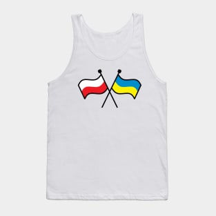 Dual Polish and Ukrainian Flags Tank Top